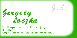 gergely loczka business card